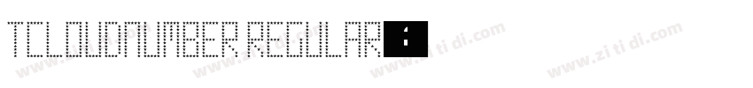 TCloudNumber Regular字体转换